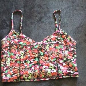 Floral bralette/ crop top